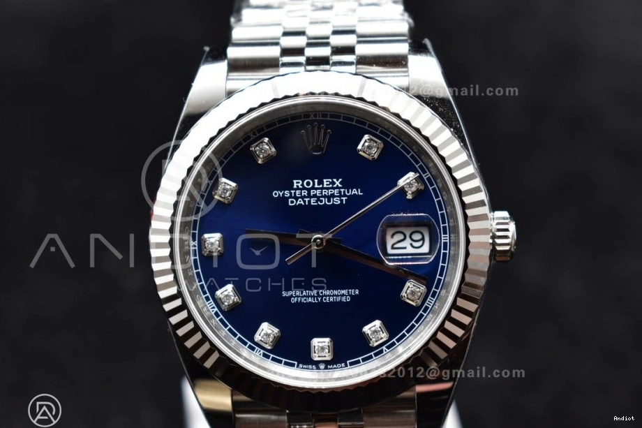 Edition 126334 On 904L Best Steel VR3235 SS Diamonds DateJust Dial Clean Jubilee Blue Bracelet 41 1:1 0402